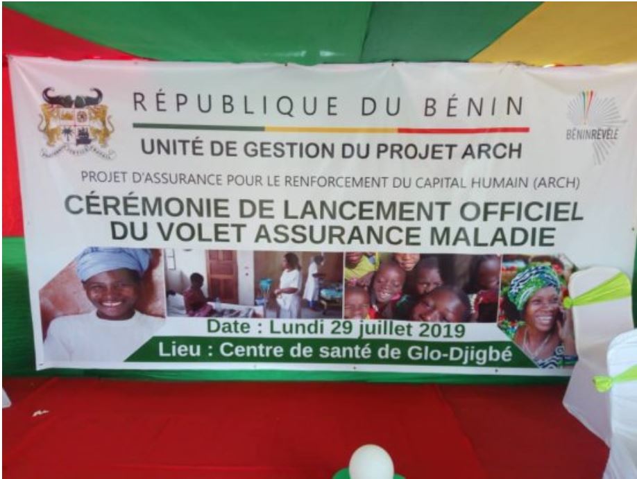Projet ARCH: Lancement du volet Assurance-maladie au centre de Santé de Glo-Djigbé