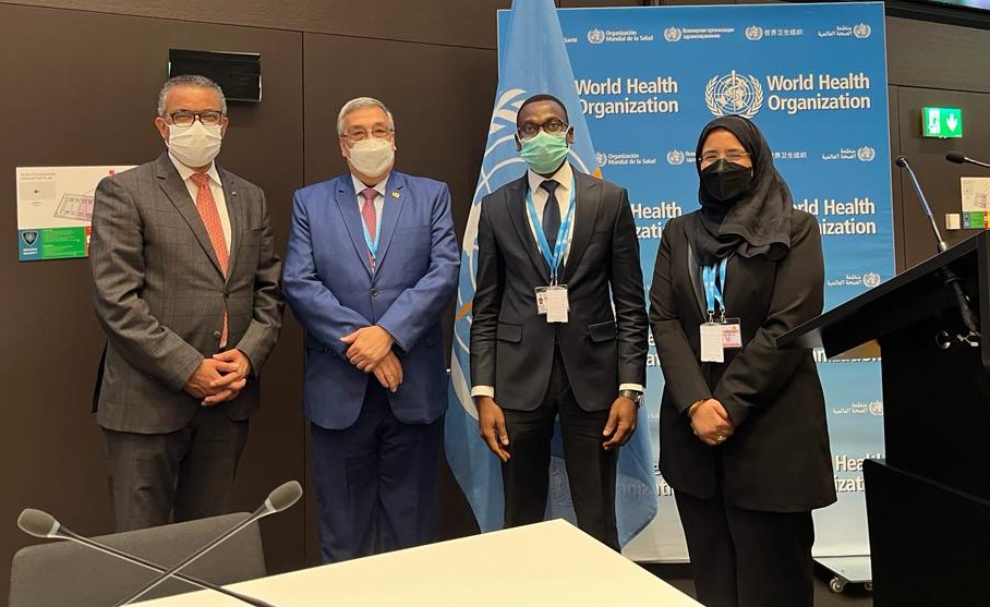 Session extraordinaire de l'Assemblée mondiale de la santé de l’OMS : Benjamin HOUNKPATIN préside les travaux 