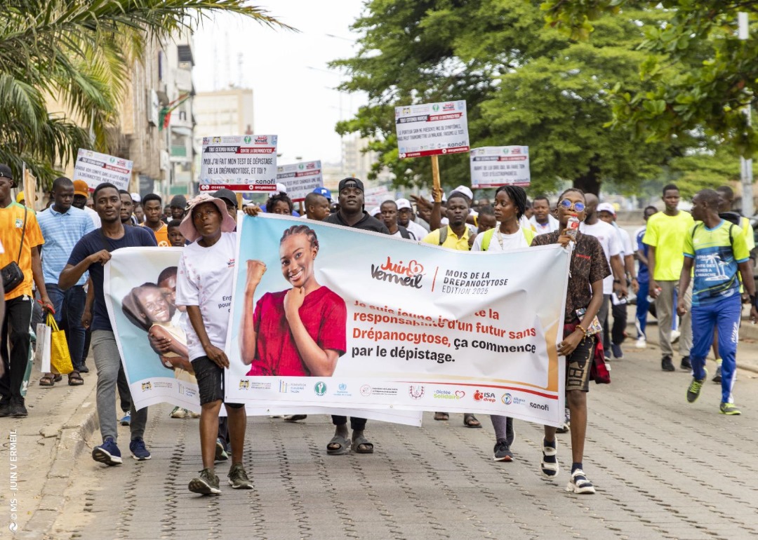 Marche, sensibilisation et dépistage : Cotonou édifiée sur la drépanocytose