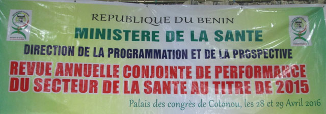 Revue annuelle conjointe de performance du secteur de la santé au titre de 2015.