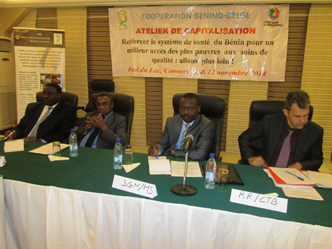 Ouverture des travaux de l'Atelier de Capitalisation des Interventions de la Coopération Bénin-Belgique 