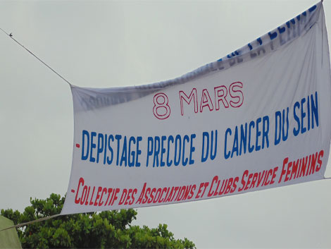 Célébration de la journée internationale de la femme: Le Ministre Dorothée Akoko KINDE-GAZARD lance la campagne de dépistage gratuit du cancer de sein.